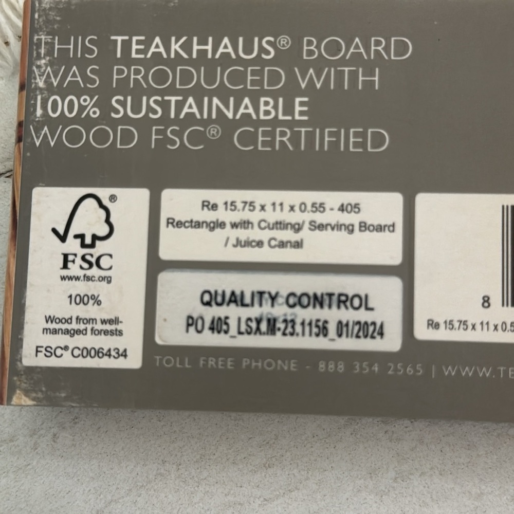 CUSTOM ENGRAVED TEAK CUTTING BOARD - Picture 6 of 8